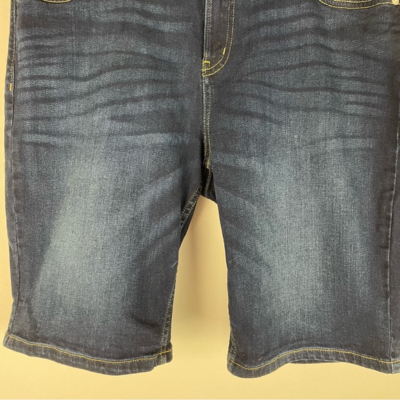 Calvin Klein Dark Wash High Rise Bermuda Shorts Women’s Size 12 - Picture 5 of 10